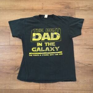 Star Wars The Best Dad In the Galaxy Adult Large Retro Faded Distressed Science